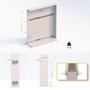 Emuca Porte-bouteilles extractible SupraMax, module 150mm, chromé