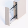 Emuca Porte-bouteilles extractible SupraMax, module 150mm, chromé
