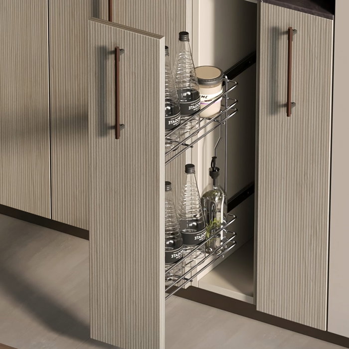 Emuca Porte-bouteilles extractible SupraMax, module 150mm, chromé
