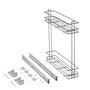 Emuca Porte-bouteilles extractible SupraMax, module 150mm, chromé
