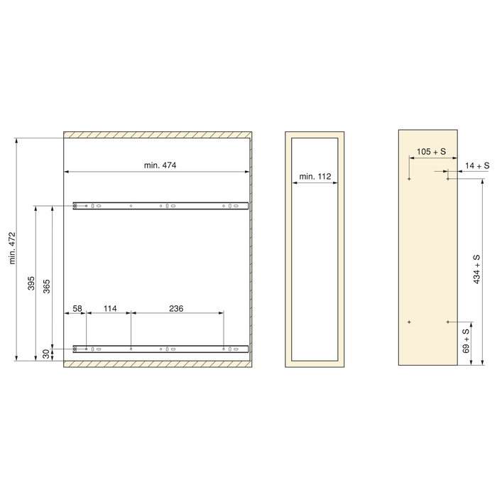 Emuca Porte-bouteilles extractible SupraMax, module 150mm, acier, chromé