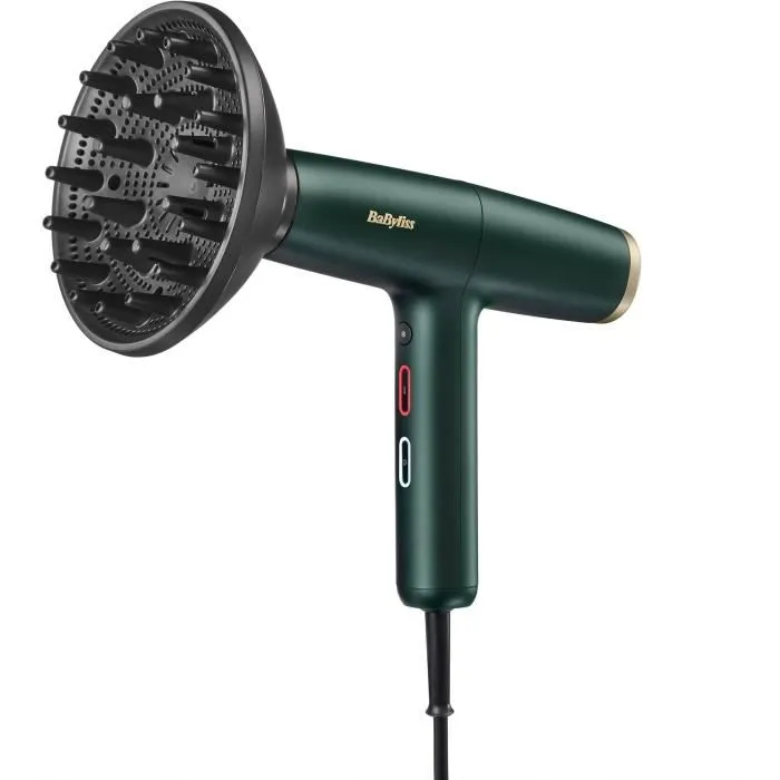 Babyliss Sèche-cheveux D6555DE Air Power Pro GREEN - Moteur digital - Système iónico - Ultrasilencioso Babyliss Sèche-cheveux D6555DE Air Power Pro GREEN - Moteur digital - Système iónico - Ultrasilencioso