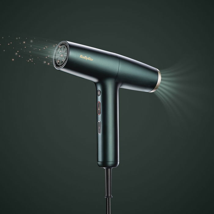 Babyliss Sèche-cheveux D6555DE Air Power Pro GREEN - Moteur digital - Système iónico - Ultrasilencioso