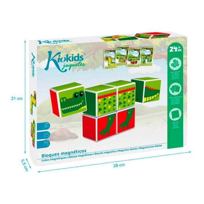 BigBuy Fun Puzzle Magnétique avec Cartes d'Activités - 6 Pièces