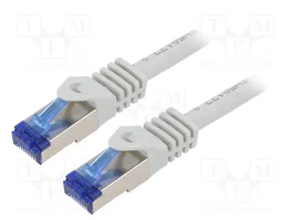 LOGILINK Cordon de raccordement Cat 6a S/FTP 0,5m RJ45