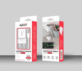 AVANT CONNECT Chargeur de courant PD 20W GaN avec câble USB-C 1 m de type C