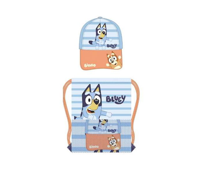 Cerdá Kit de bain Bluey avec serviette et bonnet pour enfants de 2 à 8 ans