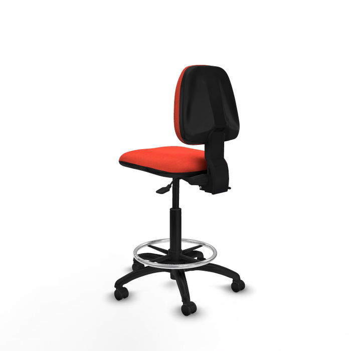 PIQUERAS Y CRESPO Tabouret Isso Asynchrone Tissu Orange foncé PIQUERAS Y CRESPO Tabouret Isso Asynchrone Tissu Orange foncé