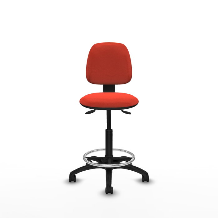 PIQUERAS Y CRESPO Tabouret Isso Asynchrone Tissu Orange foncé PIQUERAS Y CRESPO Tabouret Isso Asynchrone Tissu Orange foncé