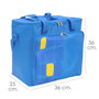PAPILLON Sac isotherme convertible en sac à dos 30L bleu