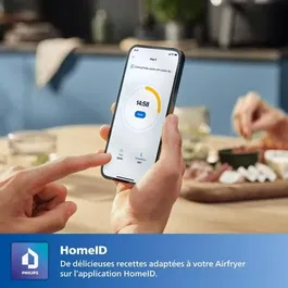 Philips NA120/00 - Friteuse sans huile Airfryer Série 1000 4.2L, 12 modes de cuisson, 1500W, Noir