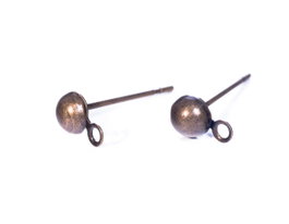 Innspiro Pendiente metálico calota pequeño doré vieilli 4,0x14,6mm, 10u.