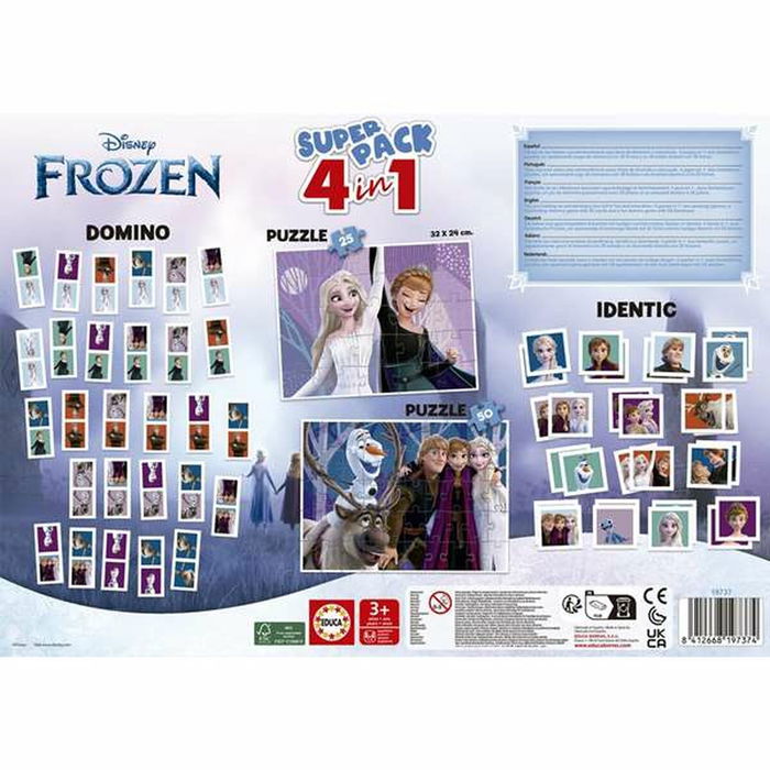 Set de 4 jeux Frozen 4 en 1