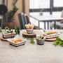 Quid Cesta Rectangular Metal Gastro Black 16x10,5x5,5 cm (12 Unidades)