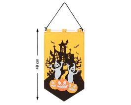 Atosa Banderole Halloween Fantômes et Citrouilles 49x29cm