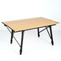 Color Baby Mesa de camping pliable en aluminium 90 x 57 x H 45/70 cm pour glamping et randonnée, Aktive - Table pliante légère