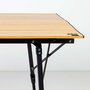 Color Baby Mesa de camping pliable en aluminium 90 x 57 x H 45/70 cm pour glamping et randonnée, Aktive - Table pliante légère