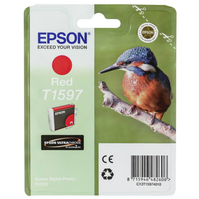 Epson Cartouche d'encre UltraChrome Hi-Gloss rouge T1597