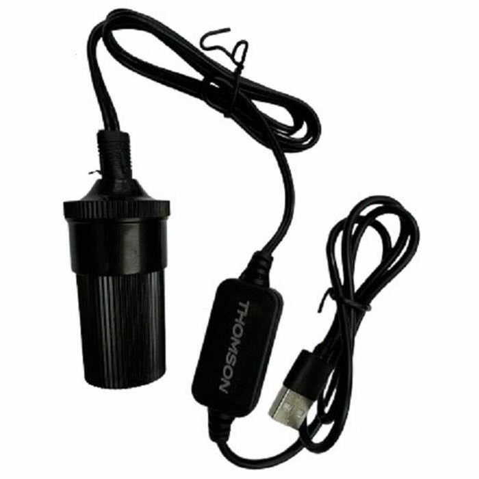 Thomson Convertisseur USB 5V vers 12V 12 W - Câble 120 cm Thomson Convertisseur USB 5V vers 12V 12 W - Câble 120 cm