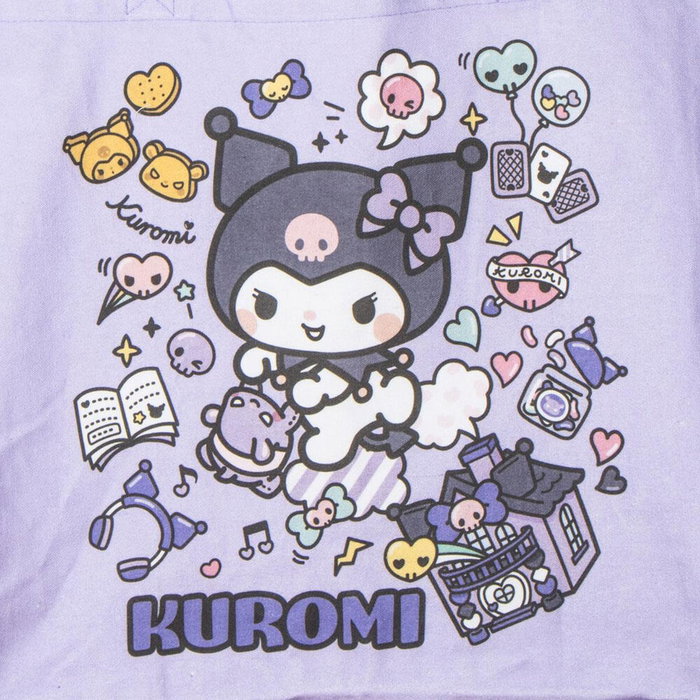 CERDÁ Tote Bag Shopping Kuromi Hello Kitty - Sac Tote 48 x 43 x 17 cm - Composition 70% Polyester, 30% Coton