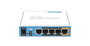 MikroTik hAP, Point d'Accès WiFi Gigabit - 4 Ports LAN, PoE In/Out, USB, Licence Niveau 4 - AP Domestique et Petit Bureau