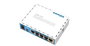 MikroTik hAP, Point d'Accès WiFi Gigabit - 4 Ports LAN, PoE In/Out, USB, Licence Niveau 4 - AP Domestique et Petit Bureau