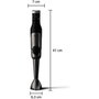 Philips Mixeur plongeant ProMix Série 5000 HR2684/00, 1200W, Gris/noir