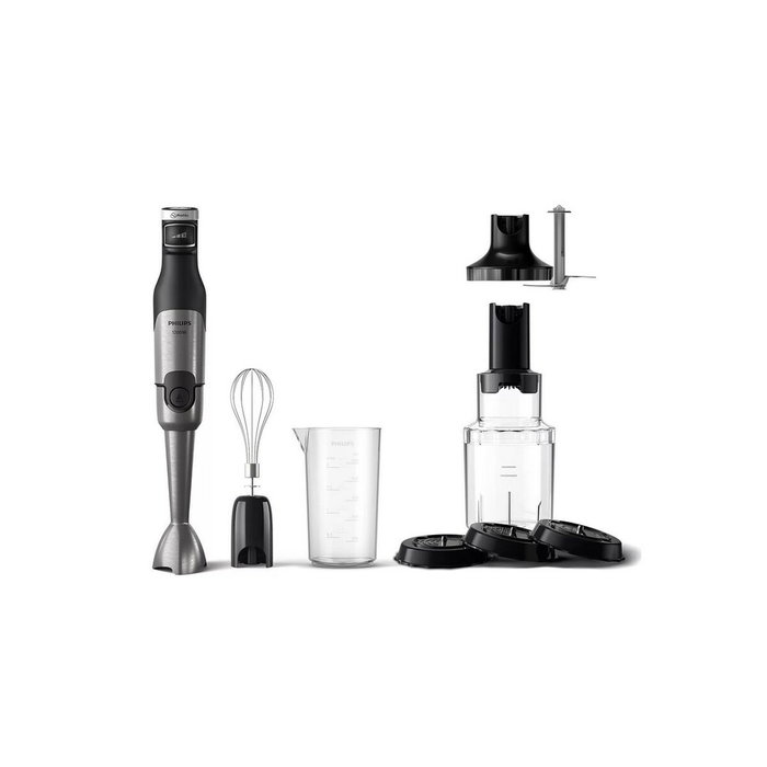 Philips Mixeur plongeant ProMix Série 5000 HR2684/00, 1200W, Gris/noir Philips Mixeur plongeant ProMix Série 5000 HR2684/00, 1200W, Gris/noir