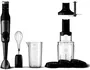 Philips HR2684/00 Mixeur Plongeant ProMix Série 5000, 1200W, Noir Métal avec 4 Accessoires (Fouet, Hachoir, Spiraliseur)