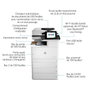 HP Color LaserJet Enterprise M776dn - Imprimante laser multifonction couleur professionnelle, A3, 45 ppm, recto-verso, réseau