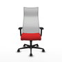 Piqueras y Crespo Chaise de Bureau Albacete Rouge et Blanc