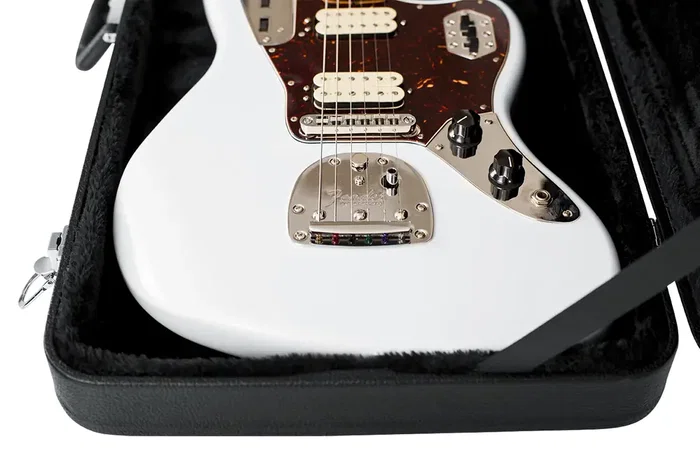 Gator Étui rigide en bois pour guitares de style Jaguar - Noir