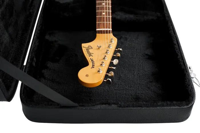 Gator Étui rigide en bois pour guitares de style Jaguar - Noir