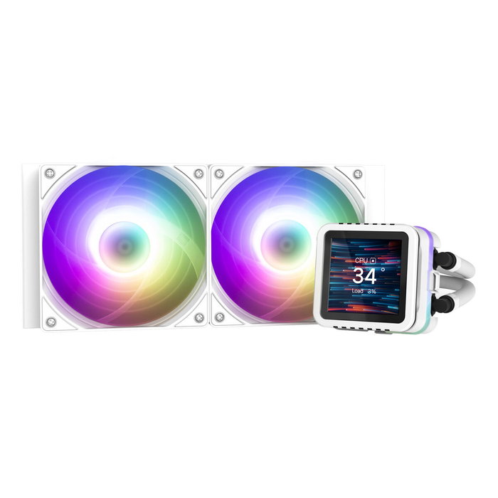 Ventillateur de cabine Zalman ALPHA2 DS A24 WHITE Ø 12 cm (1 Unité)