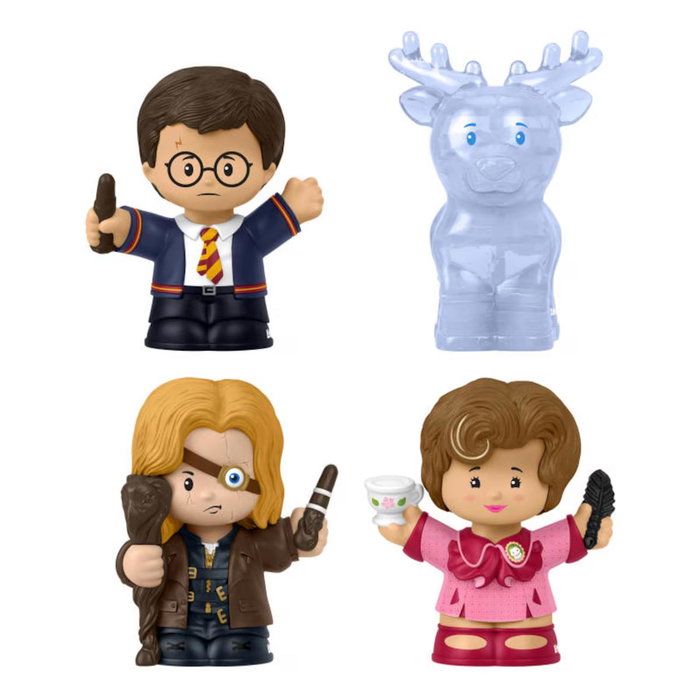 Little People Harry Potter - Figurines Collection La Coupe de Feu Jdg32 - Édition Spéciale avec Harry, Mad-Eye Moody, Dolores Umbridge et Patronus - Jeu de Figurines +14 ans