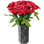 Educa Kit d'Art Floral Ramo De Rosas 20139 - Création de 12 Roses Rouges en Papier Sans Colle ni Ciseaux - Loisir Créatif Écologique - À Partir de 6 Ans