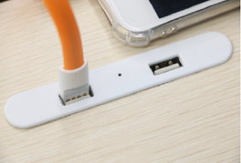 COMPLEMENTOS ORGANITA Module de connexion Kaloa 2xUSB-A blanc avec prise murale