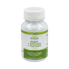 SOTYA Reishi, Shiitake, Maitake et Vitamine C - 60 capsules