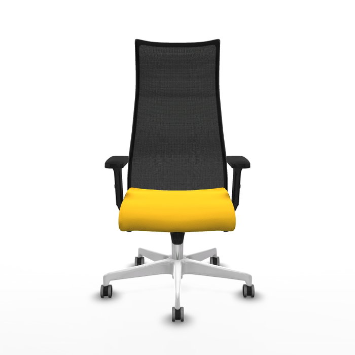 Piqueras y Crespo Chaise de Bureau Albacete Jaune et Noir