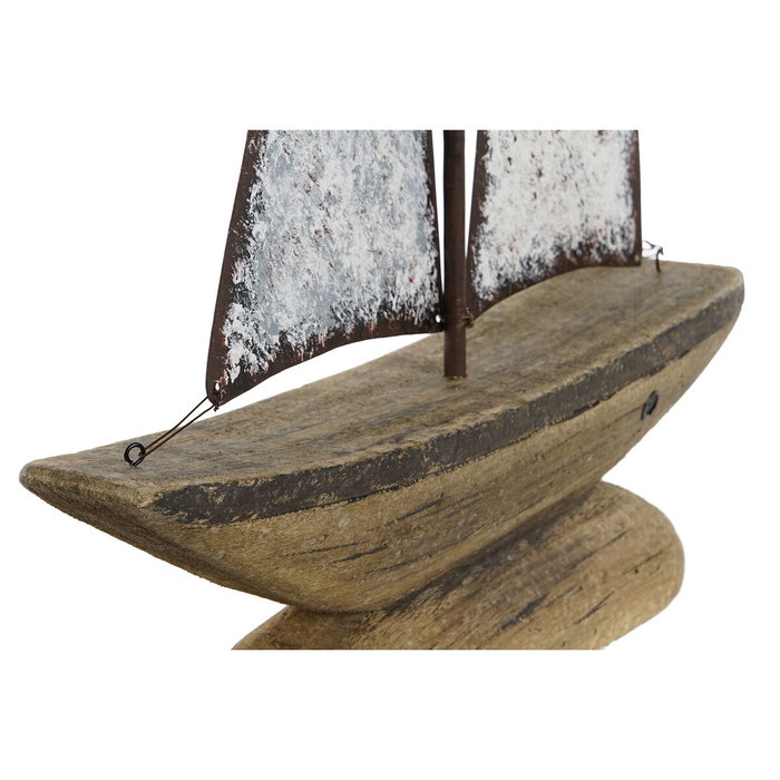 Home ESPRIT Figurine Décorative Voilier Blanc Naturel Finition Vieillie Home ESPRIT Figurine Décorative Voilier Blanc Naturel Finition Vieillie