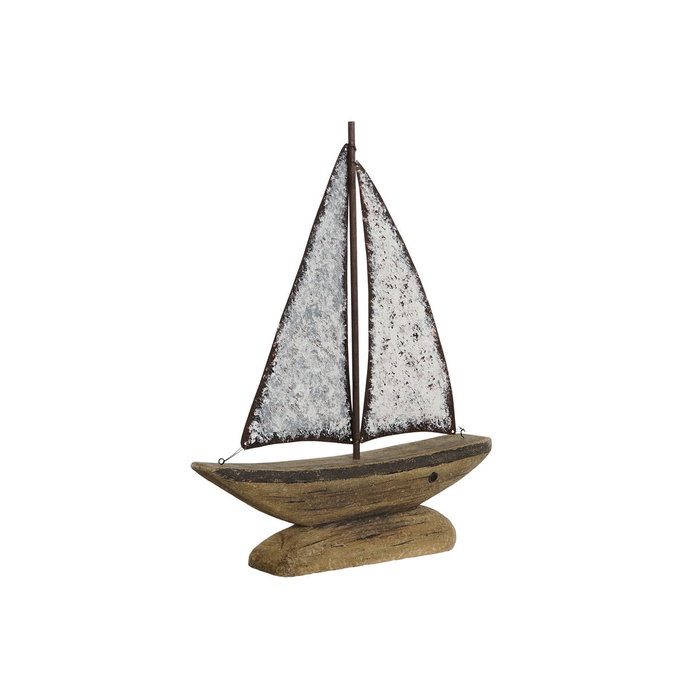 Home ESPRIT Figurine Décorative Voilier Blanc Naturel Finition Vieillie Home ESPRIT Figurine Décorative Voilier Blanc Naturel Finition Vieillie