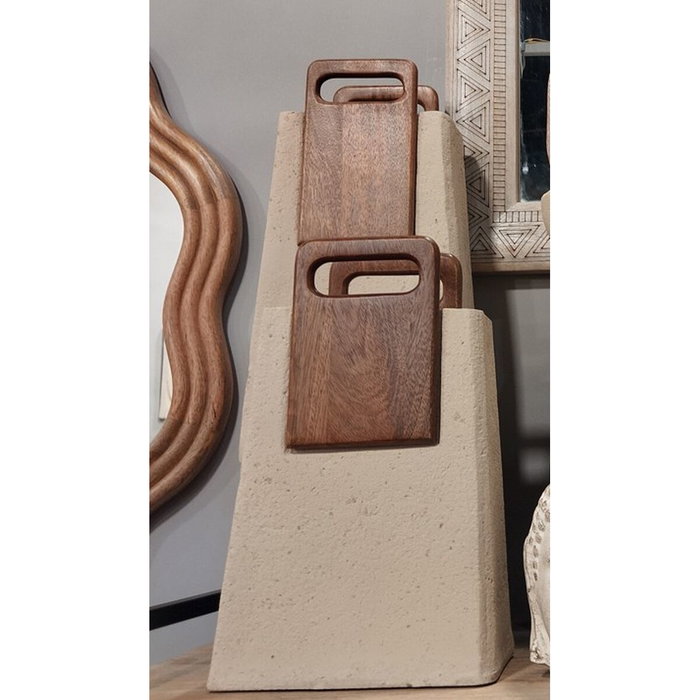 Vase Home ESPRIT Marron Beige Bois de manguier Papier mâché