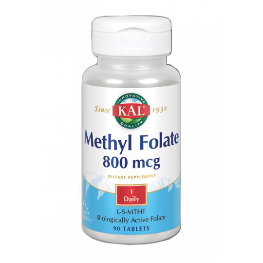 KAL Methyl Folate 800 mcg 90 comprimés sublinguaux KAL Methyl Folate 800 mcg 90 comprimés sublinguaux