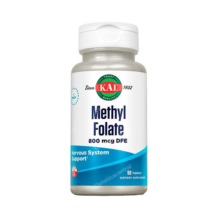 KAL Methyl Folate 800 mcg 90 comprimés sublinguaux KAL Methyl Folate 800 mcg 90 comprimés sublinguaux