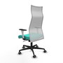 Piqueras y Crespo Chaise de Bureau Albacete Turquoise et Blanc