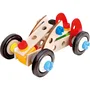 HEROS Constructor - Jeu de construction en bois 50 pièces - 3 modèles de voiture de course - Bois hêtre certifié FSC - À partir de 3 ans