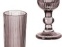 Vivalto Coupe à Champagne Rayures Rose 160 ml Verre 6x18x6 cm (Set de 24)