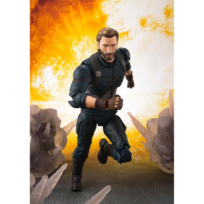 Tamashii Nations Figure Capitán América Marvel Avengers Infinity War avec effets spéciaux Tamashii Nations Figure Capitán América Marvel Avengers Infinity War avec effets spéciaux