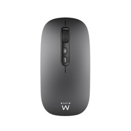 Ewent EW3207 Souris sans fil rechargeable grise, Bluetooth 5.0, 2.4GHz, silencieuse, 3 DPI