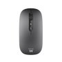 Ewent EW3207 Souris sans fil rechargeable grise, Bluetooth 5.0, 2.4GHz, silencieuse, 3 DPI